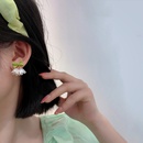 fashion simple bow flower earrings alloy drop earringspicture8