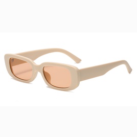 New retro small frame rectangular geometric sunglasses wholesalepicture24