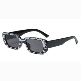 New retro small frame rectangular geometric sunglasses wholesalepicture28