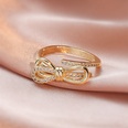 Mode cratif doux arc main bijoux diamant lumire luxe personnalit allmatch anneau ouvertpicture9