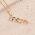 new mothers day gift letter pendant copper microencrusted zircon necklacepicture11