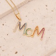 new mothers day gift letter pendant copper microencrusted zircon necklacepicture13