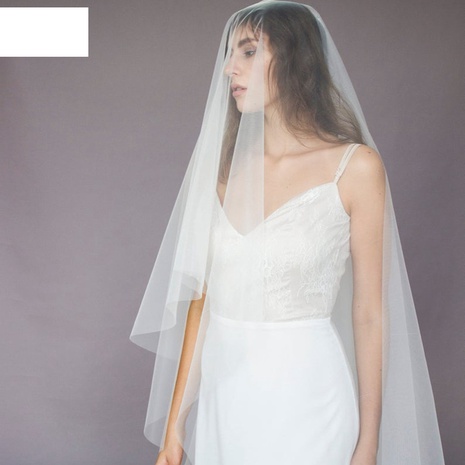 simple bride veil wedding long veil photo props's discount tags