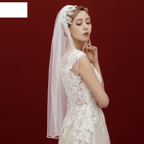 fashion simple headdress with hair comb veil wedding short veil's discount tags