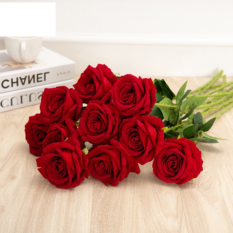 Simulation Rosen feuchtigkeitsspendende Touch Hochzeit geflschte Blumenstrau Blumen