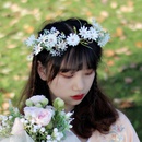 Mode Kranz Kopfbedeckung handgewebter Stoff kleine Gnseblmchen Blume Rattan Corollapicture4