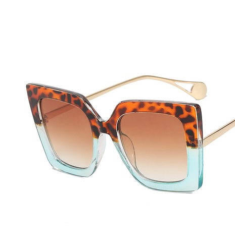 gafas de sol cuadradas de marco grande de moda nuevas gafas de sol de color de contraste's discount tags