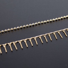 Bracelet de cheville simple en métal de conception de niche AliExpress Amazon transfrontalière européenne et américaine