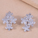 Korean version of fashion inlaid blossoming petals personality temperament earringspicture3