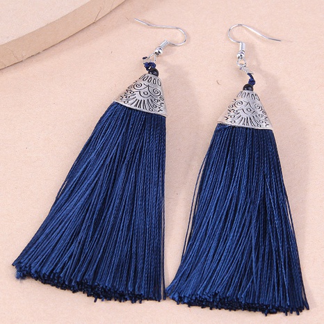 simple metal fish mouth tassel line fashion earrings's discount tags