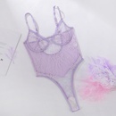 Nouvelle mode dentelle violet clair perspective fronde combinaison lingerie sexypicture9