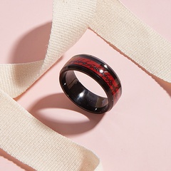 Fashion Popular Jewelry Stainless Steel Drip Oil Red Ring