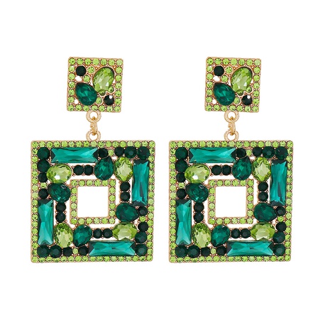 nuevos pendientes colgantes huecos cuadrados de diamantes de color geométrico's discount tags