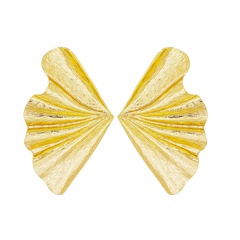 new geometric fan-shaped stud earrings