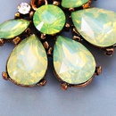 Boucles doreilles en alliage de forme de fleur de diamant de bijoux de mode accessoires de modepicture8