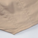Camiseta de manga corta con cremallera y espalda descubierta informal con costuras a la moda para mujerpicture24