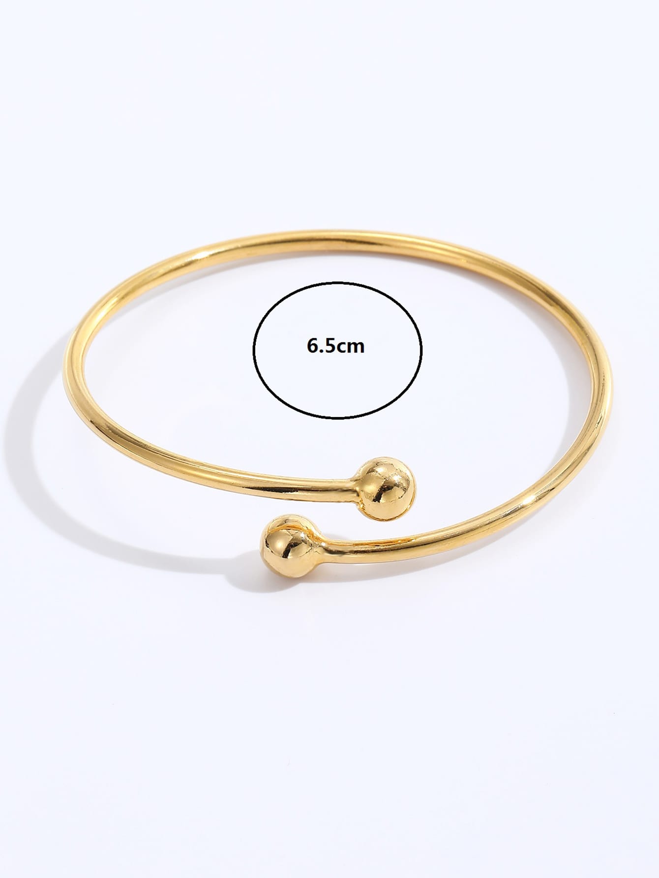 Simple Mode De Cuivre lectrolytique 18K Golden OpenFin Brillant Braceletpicture3