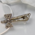 Vintage Bow Duckbill Clip  Alloy Chain Pearl Edge Clip Head Accessoriespicture15