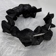 French Mesh Lace Pleated Bow WideEdged Headband Rhinestone Sweet Hairbandpicture16