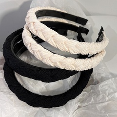 French Style Woven Twisted Braid Headband Non-Slip Outer Wear Retro Headband
