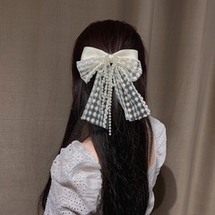 Fashion Lace Big Bow Hairpin Women's Sweet Top Clip Hairpin Headdress