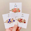 Fashion Starry Sky Metal Barrettes Simple Star Moon Hairpin Hair Accessoriespicture6