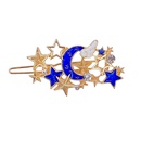Fashion Starry Sky Metal Barrettes Simple Star Moon Hairpin Hair Accessoriespicture5