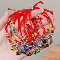 Dragon Boat Festival Red Rope Bracelet Hand-Woven Festival Colorful Braided Rope