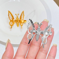 Fashion Alloy Butterfly Shaped Barrettes Hollow Hair Side Clip Hair Accessories