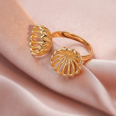 Fashion Simple Retro Ancient Small Lotus Shaped Ring