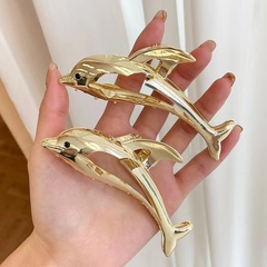 Fashion Cute Dolphin Shaped Metal Grip Large Hairpin Hair Accessories