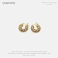 fashion goldplated zircon color copper earrings wholesalepicture19