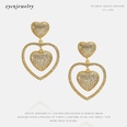 fashion zircon hollow heartshaped goldplated earringspicture16