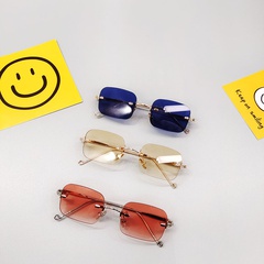 New style Small Square frame Children's Frameless sunglasses