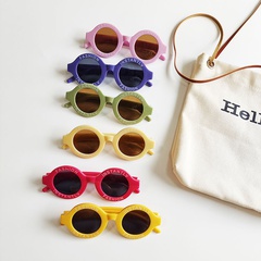Mode Stil runde Rahmen Englisch Buchstaben UV-Beweis Sonne Schatten kinder Sonnenbrille