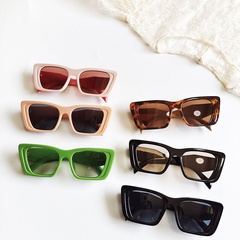 Retro style Large square Frame multicolor sun shade Sunglasses