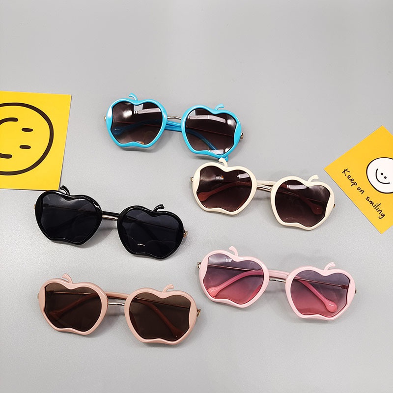 2022 neue Nette Cartoon Apple Form rahmen SunSchatten kinder Sonnenbrille
