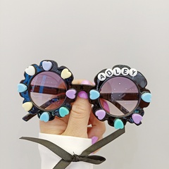 cute new style flower small round frame Children's Sunglasses