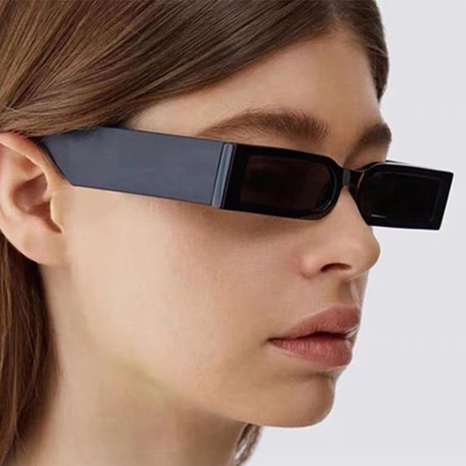 Nuevas gafas de sol de pierna ancha con marco cuadrado estrecho estilo Hip Hop's discount tags