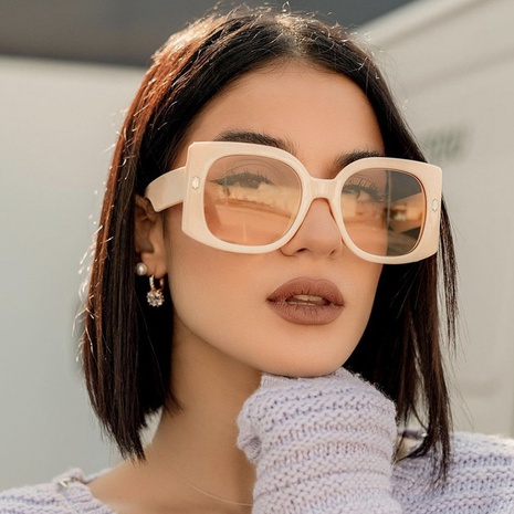 2022 New Fashion Square Large Rim Frame Multicolor Sunglasses's discount tags