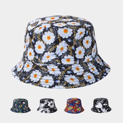 Wholesale Male and Female Geometric Printing Fashion Sun Reversible Bucket Hat