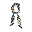 Spring Lengthened New Sunflower Flower Printed Womens Scarves Ribbon Small Scarfpicture9