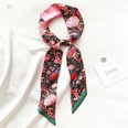 Korean Style Summer Flower and Bird Printed Ladies Decoration Ribbon Hair Band Scarfpicture16