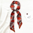 Korean Style Summer Flower and Bird Printed Ladies Decoration Ribbon Hair Band Scarfpicture21