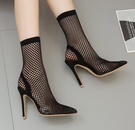 Nuevas botas de sandalia de tacn de aguja de malla sexis de piel de serpiente para mujerpicture2