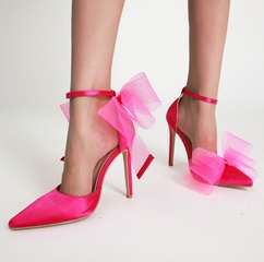 2022 nouveau Chaussures de Femmes Surdimensionné Arc Pointu-Toe Stiletto sandales