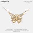 wholesale fashion hollow butterfly clavicle pendant goldplated necklacepicture18