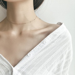 simple new style beaded stitching chain Clavicle Chain choker