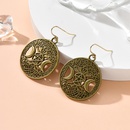 Fashion Alloy Moon Star Geometric Round Drop Earringspicture6
