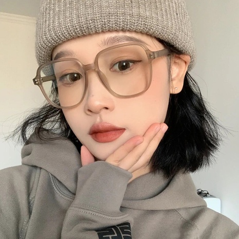 2022 New Simple Square Frame Anti-Blue Light  Multicolor Women Glasses's discount tags